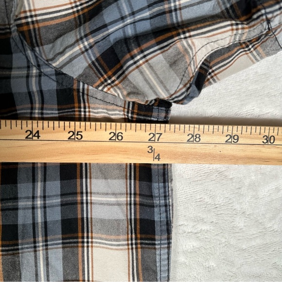 Carhartt Shirt Men Size 2XL Plaid Regular Fit Short Sleeve Single Pocket Cotton - Picture 5 of 9